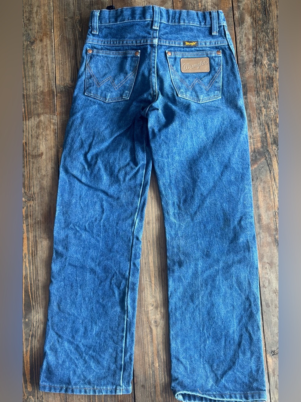 Wrangler Boy’s Blue Straight-Leg Jeans